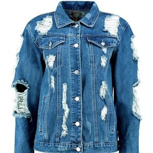 Destroyed Denim Jacket